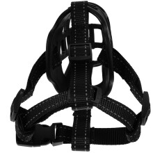 2St Verstelbare Hondenmuil Black Tpr Ademend Beschermend Bijtbeperking