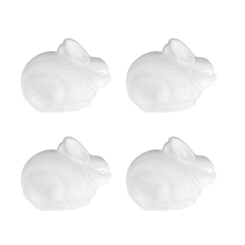 8St Kinderen White Rabbit Craft Figuren Voor Creatieve Projecten