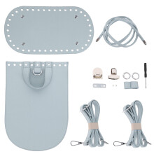 4Sets Lichtblauwe DIY Rieten Rugzak Maakset Voor Handwerk En Hobby