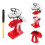 2Sets Baseball Speelgoed Met Automatische Launcher Rood 6