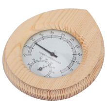 3St Praktische Sauna Temperatuur En Vochtigheidsmeter in Khaki Kleur