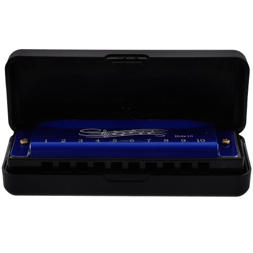 2St Lichtgewicht Kindermondharmonica 10 Abs+metaal 1