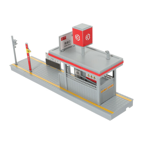 2St Subway Station Model ABS Grijs DIY Speelgoed Voor Kinderen