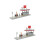 2St Subway Station Model ABS Grijs DIY Speelgoed Voor Kinderen 9