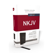 NKJV Compact CenterColumn Reference Bible Hardcover Red Letter Comfort
