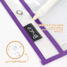 20er-Pack Whiteboard-Hüllen mit Ringen, transparente Schutzhüllen für Lehrerzimmer