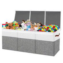 Extra großer Spielzeugaufbewahrungsorganizer mit Deckel, robust, Spielzeugkiste, Aufbewahrungsbox, Spielzeugkiste für Kinder, Spielzimmer