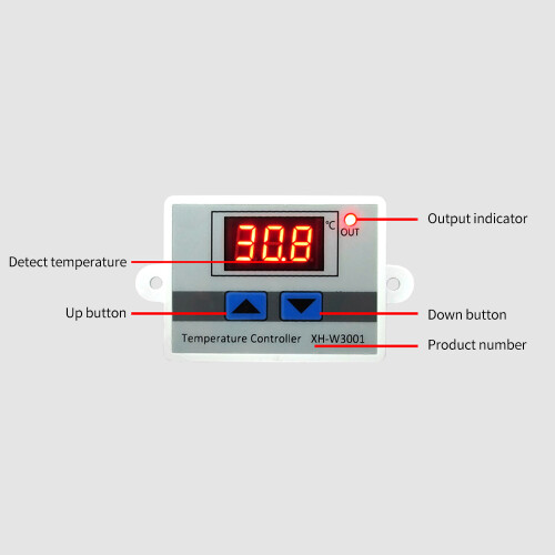 Digital Temperature Controller Display Thermostat Control  and Thermistor Sensors Temperature Probe(220V 1500W) 1