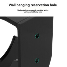 Wandhalterung für Beats Pill 2024 Lautsprecher, Acryl-Audio-Wandhalterung mit Aufbewahrungsständer, einfache Montage, Schwarz