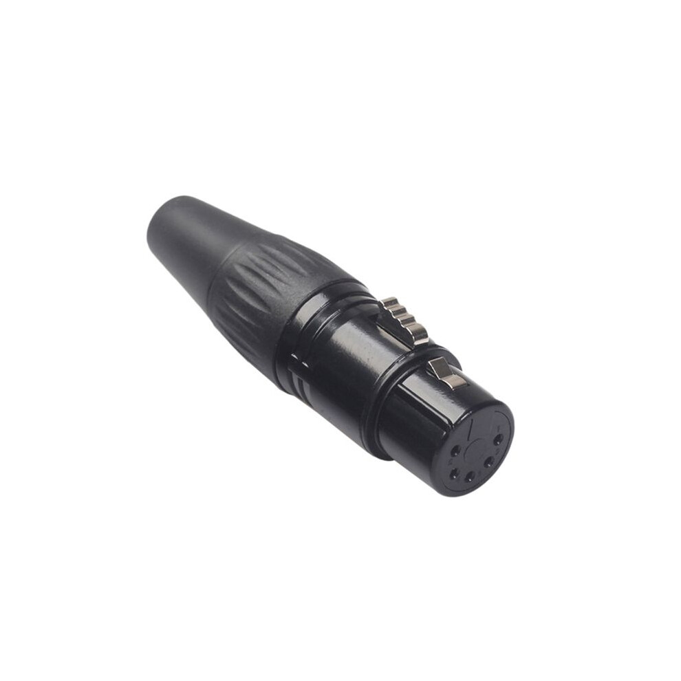 10Pcs 5Pin Xlr Diy Plug For Diy Welding Of Various Audio Cables, Microphone Cables, Dmx Cables Xlr 5Pin Male Silver 4852367089718