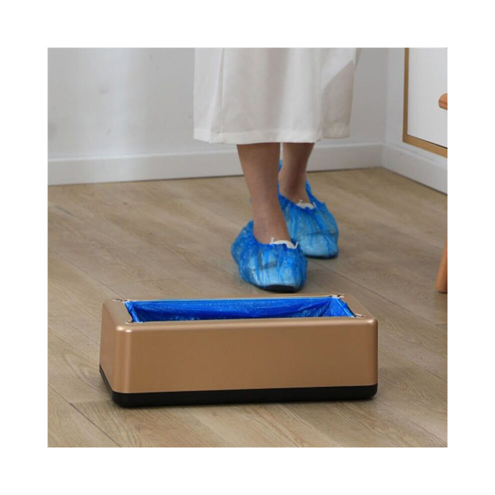 Automatic Shoe Cover Machine With100pcs Disposable Shoe Covers Hand-Free Automatic Shoe Cover Dispenser Home Office A 4852367055447
