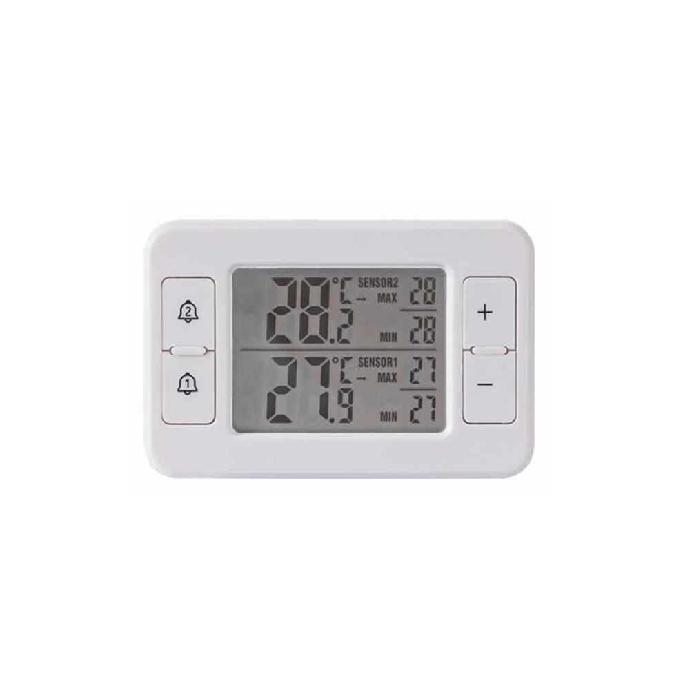 Spactz Wireless Indoor Outdoor Freezer Thermometer Sensor Temperature Monitor With Audible Alarm Temperature Gauge For Kitchen