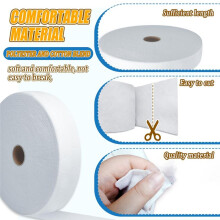 2 Rollen Quiltvlies, 2,5 Zoll breites Baumwollvlies, flexibles Vlies, 50 Yards pro Rolle für Teppiche