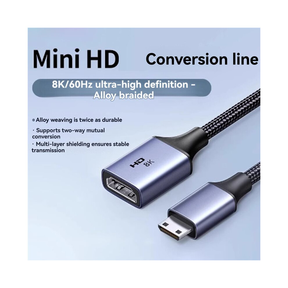 Mini To Hdmi-Compatible Adapter 8K 60Hz 3D For Gopro Hero 7 Raspberry Pi 4 Sony Nikon Hdmi-Compatible Cable 4852367065477