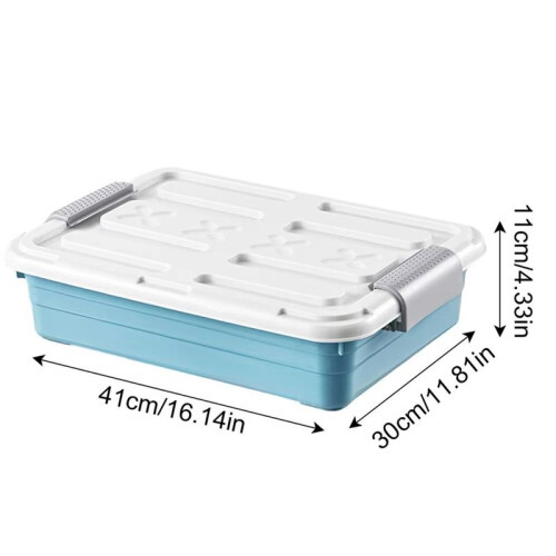 Under Bed Storage Organizer with Waterproof Casters, Large Capacity Space-Saving Solution for Home Organization 1