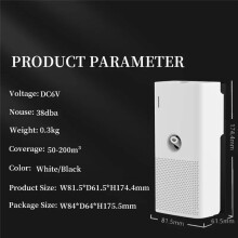 Duftöl-Diffusor für Raumduft, Lufterfrischer für Zuhause, geeignet für Wandmontage, batteriebetrieben (A)