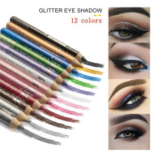 GLAZZI Waterproof Pearlescent Eyeshadow Pencil Stick 12 Colors Lasting Glitter Shimmer Eye Shadow Pen Eyeliner Eyes Makeup Tools