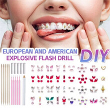 Zahnbohrer-Zahndekorationsset DIY-Werkzeugzubehör Zahnbohrer Spezialbohrer Zahnbohrer Dunkelgrün