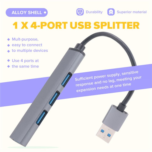 4  USB Hub Splitter Multi Hub USB to USB 3.0 Adapter USB Several  Power Adapter 1