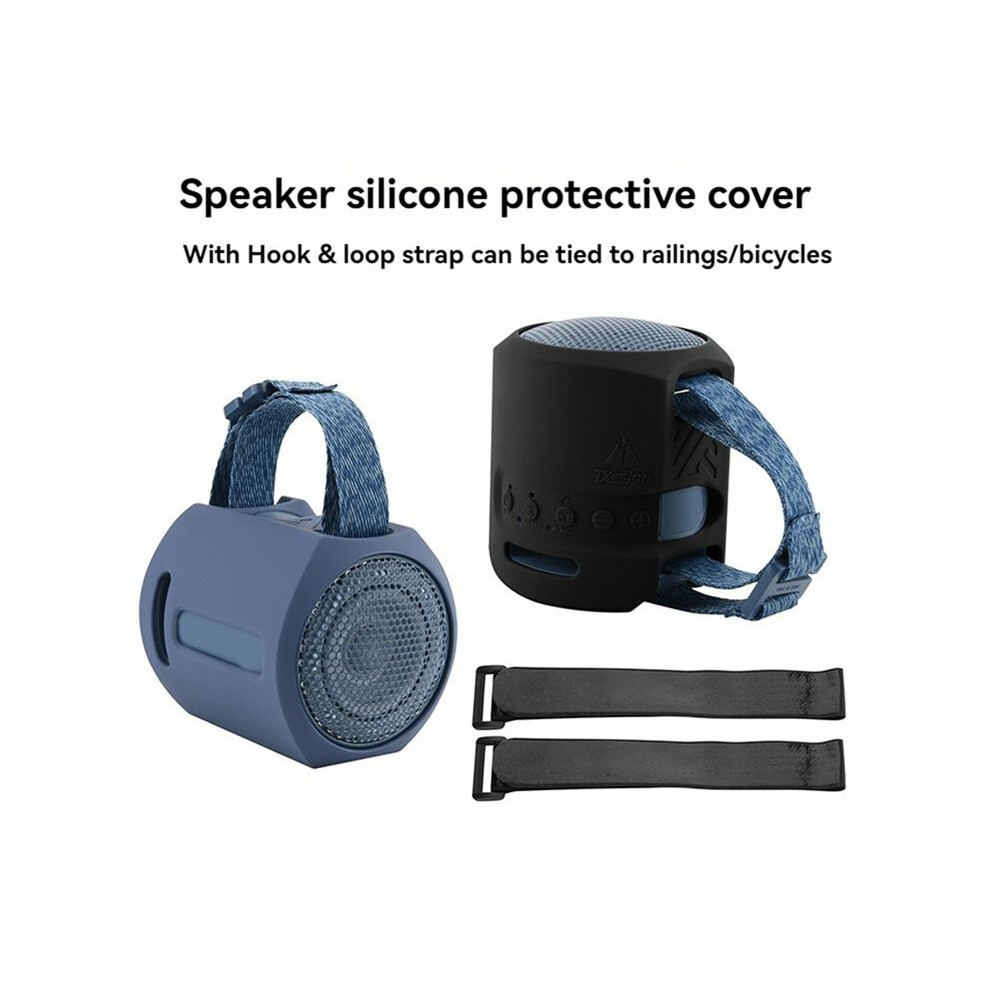 Txesign Silicone Case Protective Cover Shell Anti-Fall Speaker Case For Sony Srs-Xb13 Speaker Black 4852367079092