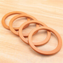 4 Stück runde Holzgriffe als Ersatz für handgefertigte Taschen und Handtaschen
