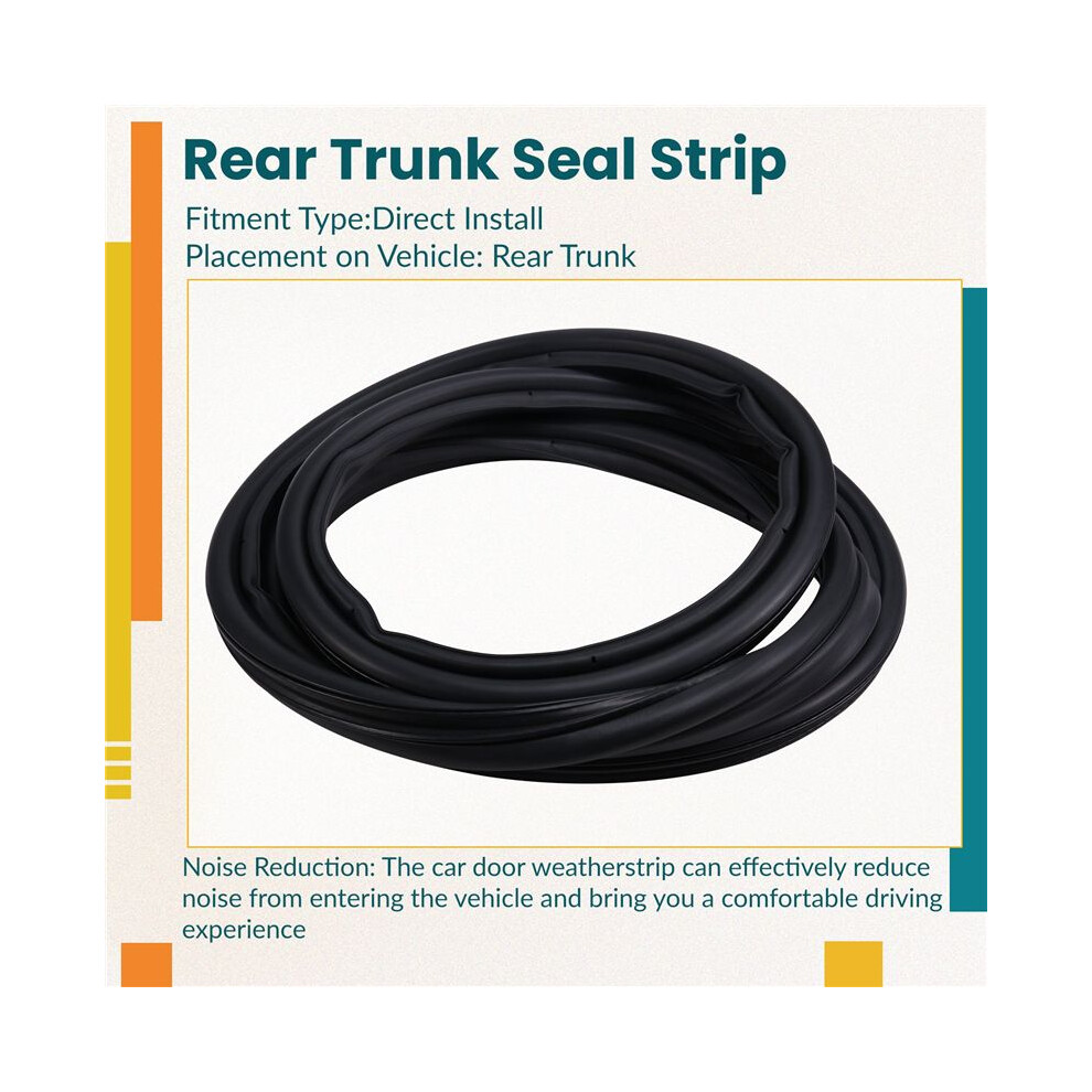 Rear Tailgate Boot Lid Seal 1728564-00-C For Tesla Model 3 Highland 2023-2024 Trunk Rubber Waterproof Strip 172856400B 4852367015168