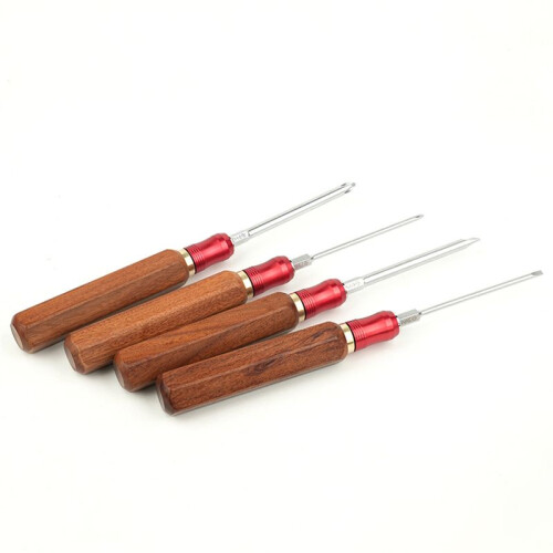 Detachable and Replaceable Home Screwdriver Set Quick Change Wood Handle Hardware Tool Screwdriver -Shaped Set 1