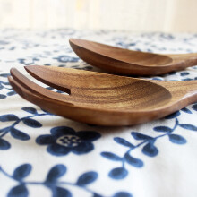 Wooden Salad Servers Set of 4 Serving Cutlery Spoon Fork Wooden Salad Spoon,Stirring Fork