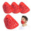 4Pcs 3D Silicone Mask Inner Bracket,Halloween Silicone Face Shell,Mask Face Frame Support for Halloween Cosplay Red 2