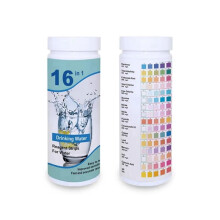 16-in-1-Trinkwassertestset mit 50 Teststreifen für Zuhause, Brunnenwasser und Leitungswasser. Einfacher Wassertest.