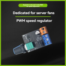 PWM-Serverlüfter-Drehzahlregler, 3- oder 4-adrig, stufenloser Lüfterregler, 12-V-Gleichstrommotor-Drehzahlregelung, Schalter, Antriebsmodul