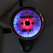 Universeller 12V LCD-Motorradtacho mit Tachometer und Kilometerzähler, LED-Blinker und Hintergrundbeleuchtung
