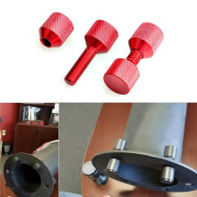 Zweiloch-Stiftset, 1-1/8 Zoll, Aluminium 6061, Zweiloch-Flansch-Ausrichtstift, Zweiloch-Flansch-Ausrichtstift, Rot