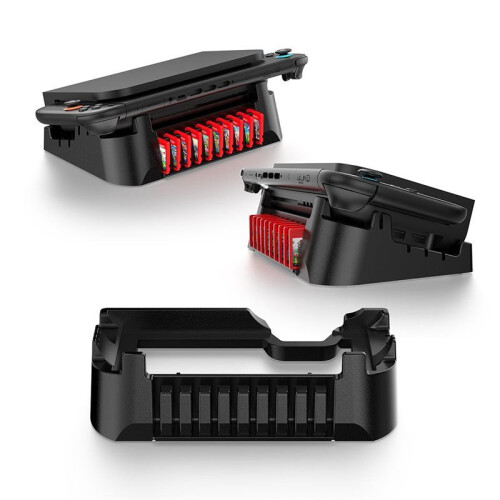 For  2 Console Base Horizontal Storage Rack for /OLED Universal Horizontal Stand Can Store Game Cards 1