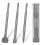 SDS- Chisel Set for Rotary Hammer Drills, 3PC Masonry Concrete Drill Bit Set, Point Flat Scaling Chisels 2