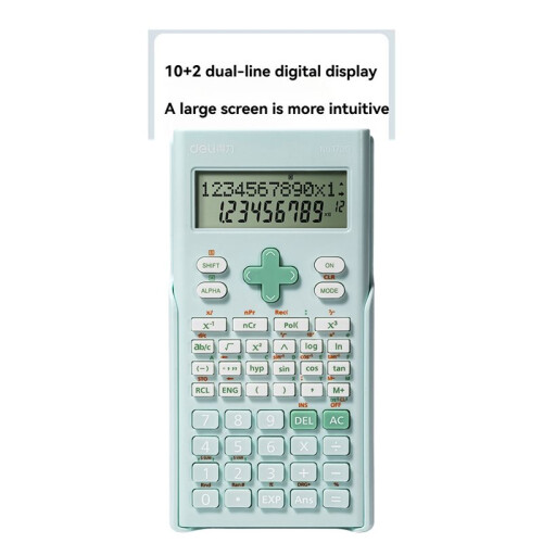 Deli 240 Functions Scientific Calculator Engineering Tool 2- Display 12-Digit Standard and Advanced Math Capabilities 1