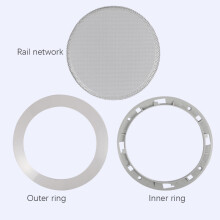 Ceiling Speaker Grille, 4-Inch Ceiling Embedded Audio Speaker Grille(Silver)