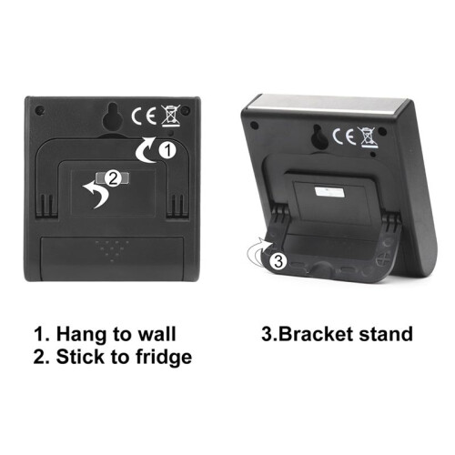 2pcs Kitchen Timer Digital Timer Kitchen Timer Stopwatch Digital Timer with Magnet Egg Timer Digital Kitchen Clock 2