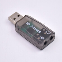 Externe USB-Soundkarte mit USB-auf-3,5-mm-Stereo-Audioadapter für Windows 7/8, Android, Laptops und Headsets (braun)