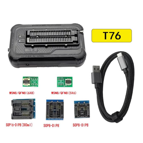 For XGecu T76 USB3.0 Programmer Support EEPROMNAND NOR EMMC BGA,Minpro/TL866II/ Programmer with Wire Burning Socket 1