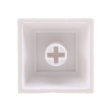 37-teiliges PBT-Tastenkappenset (DSA 1U) für Cherry MX-Schalter, geeignet für mechanische Gaming-Tastaturen, Weiß
