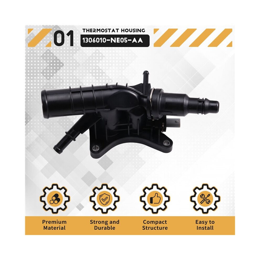 1306010-Ne05-Aa New Thermostat Housing For Changan Cs35 Cs55 Cs75 Plus Eado 1.4T 1.5T 4852367068218
