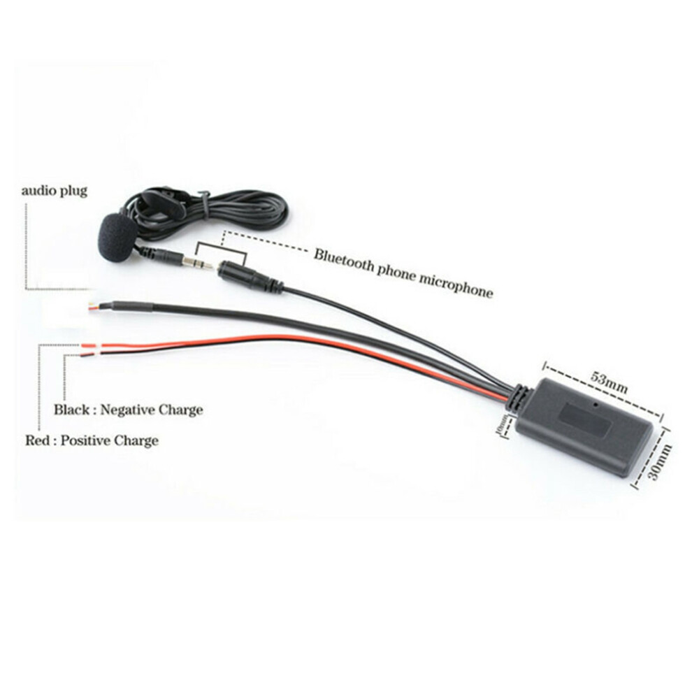 Car Bluetooth 5.0 Aux Cable Microphone Handsfree Mobile Phone Free Calling Adapter For Benz Smart Fortwo 450 4852367035159