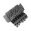 Elektryczna Gitara Twin-Vibrator Bridge Vibrato System Gitara Twin-Vibrator Twin-Vibrator String-Plate Bridge Czarny 2