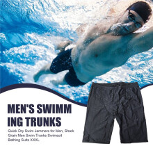 Schnelltrocknende Badehose für Herren, Haifischleder-Badehose, Badeanzug, Größe XXXL