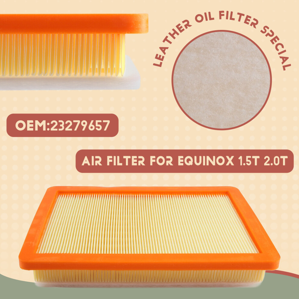 Air Filter For Chevrolet From 2017 - Trailblazer Equinox 1.5T 2.0T 23279657 4852537312974
