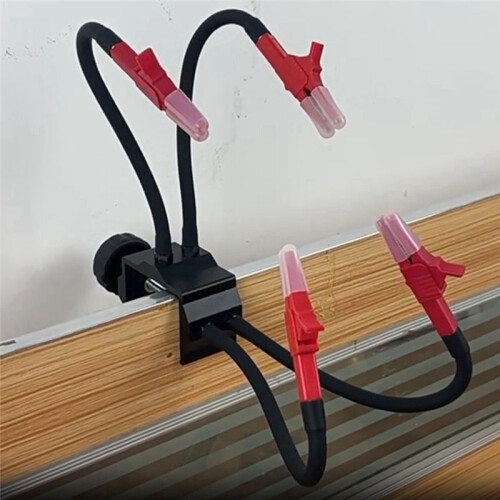 Adjustable Table Clamp Base Helping Hands Soldering Third Hand Tools 4 Flexible Gooseneck Arms for Electronics Repair B