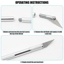 44 Pcs Craft Knife Set and Cutting Mat(A5), Precision Carving Craft Hobby Knife Set for Art Cutting,Model Making