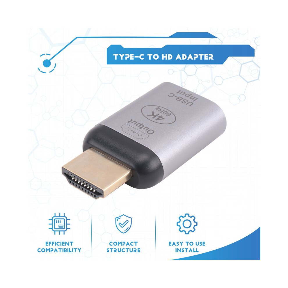 Photos - Other for Computer USB-C Type C Female Source to HDMI-Compatible Sink HDTV Adapter for Tablet Phone Laptop 4K 60hz 1080p