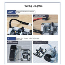 4 Way Encoded Motor Drive Module Onboard Voltage Stabilizing Circuit Motor Control Smart Car Dedicated to Robot Car Part